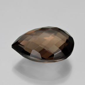 Quarzo fumé naturale marrone da 8,08 ct, taglio a pera, VVS-VS