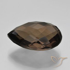 Quarzo fumé Marrone naturale da 8.17 ct, Forma a pera, VVS