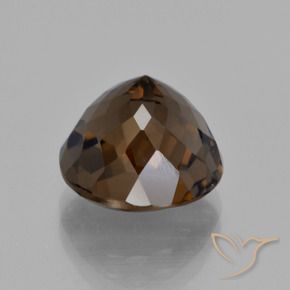 Quarzo fumé ombra marrone naturale da 6.10 ct, Rotondo, VS