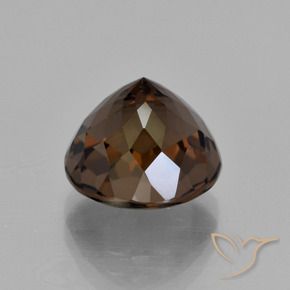 Quarzo fumé Hickory Brown naturale da 5.23 ct, Rotondo, VVS-VS
