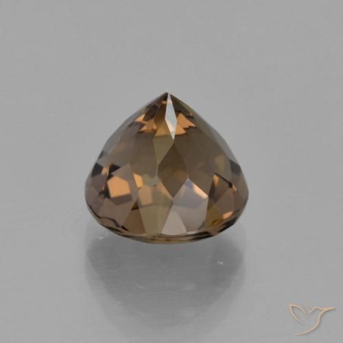 Quarzo fumè Marrone cioccolato naturale da 2.89 ct, Rotondo, VS