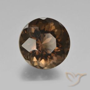 Quarzo fumé Blu scuro naturale da 8.25 ct, Rotondo, VVS-VS