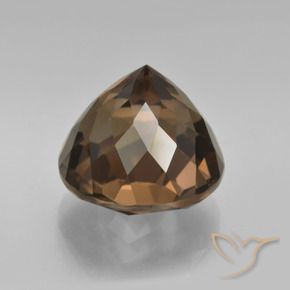 Quarzo fumé Marrone cioccolato naturale da 7.66 ct, Rotondo, VVS
