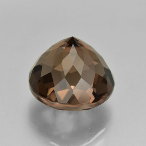 Quarzo fumé naturale marrone da 8,79 ct, taglio rotondo, VS