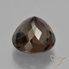 Quarzo fumé Hickory Brown naturale da 10.75 ct, Rotondo, VVS-VS