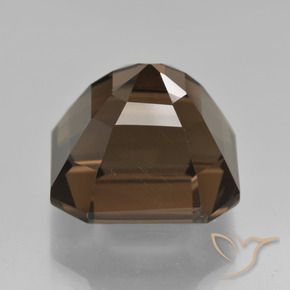 Quarzo fumé Marrone medio naturale da 12.31 ct, Ottagonale / Taglio smeraldo, VVS