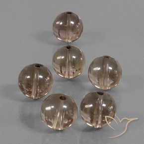 Gemme di Quarzo fumé Marrone caldo naturale da 43.78 ct, Sfera, Trasparente
