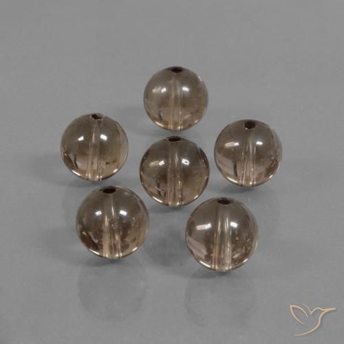 Gemme di Quarzo fumé Hickory Brown naturale da 45.37 ct, Sfera, Trasparente