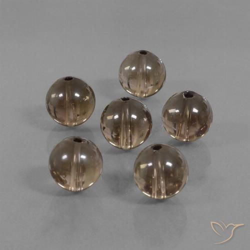 Gemme di Quarzo fumé Marrone medio-scuro naturale da 44.29 ct, Sfera, Trasparente