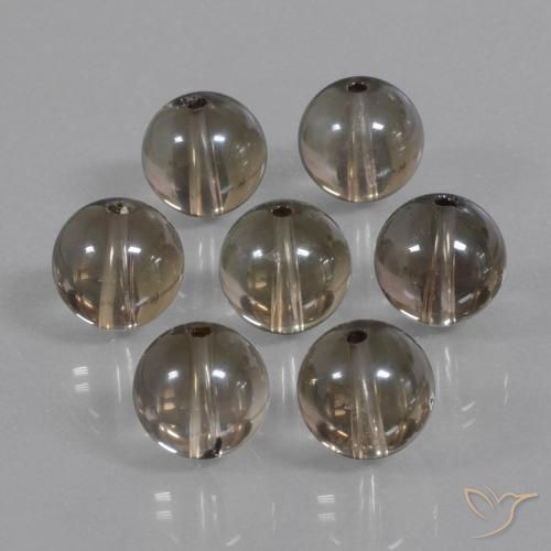 Gemme di Quarzo fumé Marrone scuro naturale da 52.98 ct, Sfera, Trasparente
