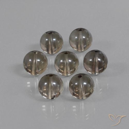 Gemme di Quarzo fumé Marrone scuro naturale da 52.98 ct, Sfera, Trasparente