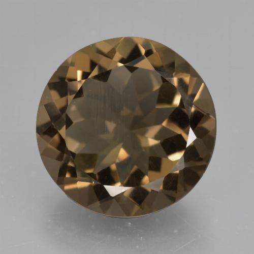Quarzo fumé Marrone medio-chiaro naturale da 9.93 ct, Taglio rotondo, VVS