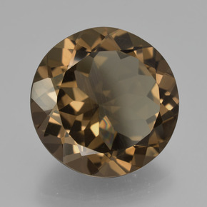 Quarzo fumé Marrone medio-chiaro naturale da 9.93 ct, Taglio rotondo, VVS