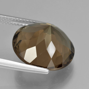 Quarzo fumé Marrone medio-chiaro naturale da 9.93 ct, Taglio rotondo, VVS