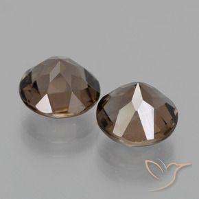 Gemme di Quarzo fumé Marrone medio naturale da 3.71 ct, Rotondo, VS