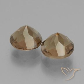 Gemme di Quarzo fumé Pan di zenzero marrone naturale da 3.83 ct, Rotondo, VS