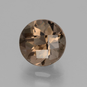 Quarzo fumé naturale marrone da 1,98 ct, taglio rotondo, VS