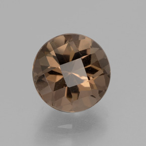 Quarzo fumé naturale marrone da 1,98 ct, taglio rotondo, VS