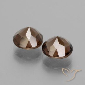 Gemme di Quarzo fumé Marrone medio naturale da 3.53 ct, Rotondo, VS