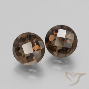 Gemme di Quarzo fumé Marrone medio naturale da 3.62 ct, Rotondo, VS