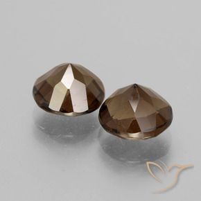 Gemme di Quarzo fumé Marrone medio naturale da 3.62 ct, Rotondo, VS