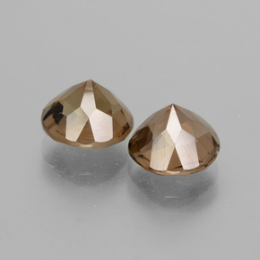 Quarzo fumé naturale marrone da 3,31 ct, taglio rotondo, VS