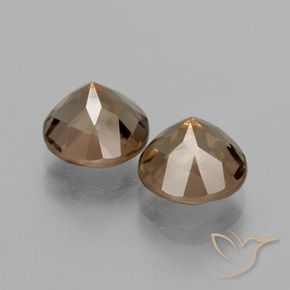 Gemme di Quarzo fumé Marrone medio naturale da 3.86 ct, Rotondo, VS