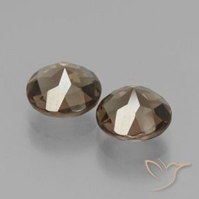Gemme di Quarzo fumé Marrone caldo naturale da 3.34 ct, Rotondo, VS
