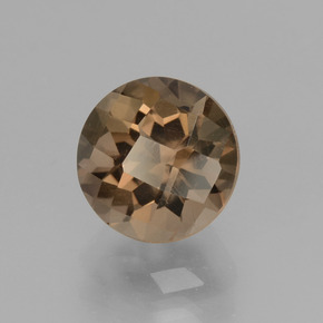 Quarzo fumé Marrone naturale da 2.02 ct, Taglio rotondo, VS