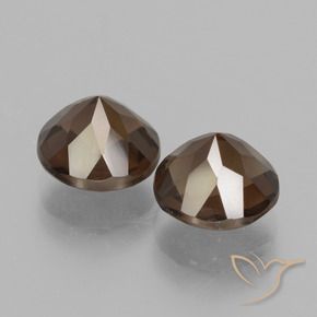 Gemme di Quarzo fumé Marrone medio naturale da 3.68 ct, Rotondo, VS