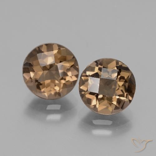 3.59ctw Naturale Marrone medio Quarzo fumè, Rotondo, VS