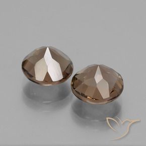 Gemme di Quarzo fumé Marrone medio naturale da 3.59 ct, Rotondo, VS