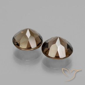 Gemme di Quarzo fumé Marrone medio naturale da 3.63 ct, Rotondo, VS
