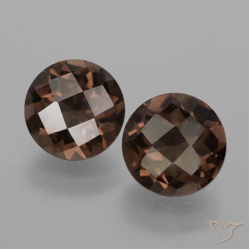 3.57ctw Naturale Marrone medio Quarzo fumé, Rotondo, VS