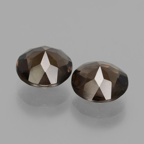 Gemme di Quarzo fumé Marrone medio naturale da 3.08 ct, Taglio rotondo, VS