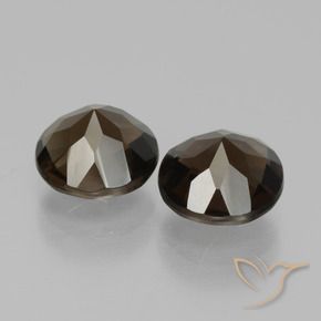 Gemme di Quarzo fumé Blu scuro naturale da 3.62 ct, Rotondo, VS