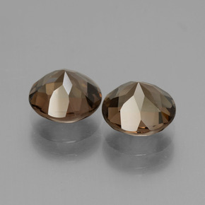 Gemme di Quarzo fumé Marrone naturale da 3.27 ct, Taglio rotondo, VS