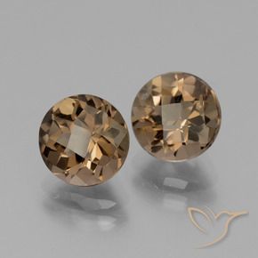 Gemme di Quarzo fumé Marrone medio naturale da 3.70 ct, Rotondo, VS