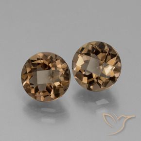 Gemme di Quarzo fumé Marrone cioccolato naturale da 3.59 ct, Rotondo, VS