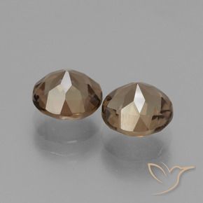 Gemme di Quarzo fumé Marrone cioccolato naturale da 3.59 ct, Rotondo, VS