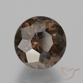 Quarzo fumé ombra marrone naturale da 5.57 ct, Rotondo, VVS