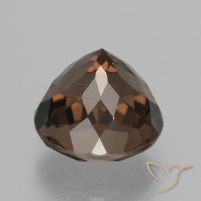 Quarzo fumé ombra marrone naturale da 5.57 ct, Rotondo, VVS