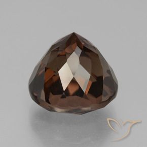 Quarzo fumé Marrone scuro naturale da 10.68 ct, Rotondo, VS