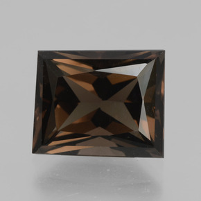 Quarzo fumé naturale marrone da 5,12 ct, baguette, VVS