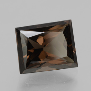 Quarzo fumé naturale marrone da 5,12 ct, baguette, VVS