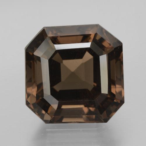 Quarzo fumé naturale marrone da 8,90 ct, taglio smeraldo, VS