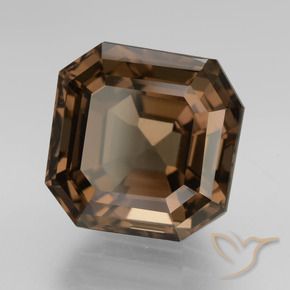 Quarzo fumé Marrone scuro naturale da 7.94 ct, Ottagonale / Taglio smeraldo, VVS