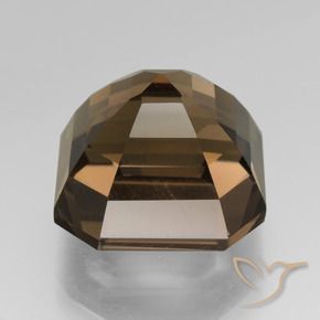 Quarzo fumé Marrone scuro naturale da 7.94 ct, Ottagonale / Taglio smeraldo, VVS