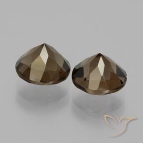 Gemme di Quarzo fumé Marrone medio naturale da 3.62 ct, Taglio rotondo, VVS-VS