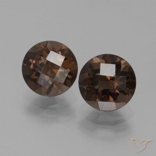 3.83ctw Naturale ombra marrone Quarzo fumé, Rotondo, VVS-VS